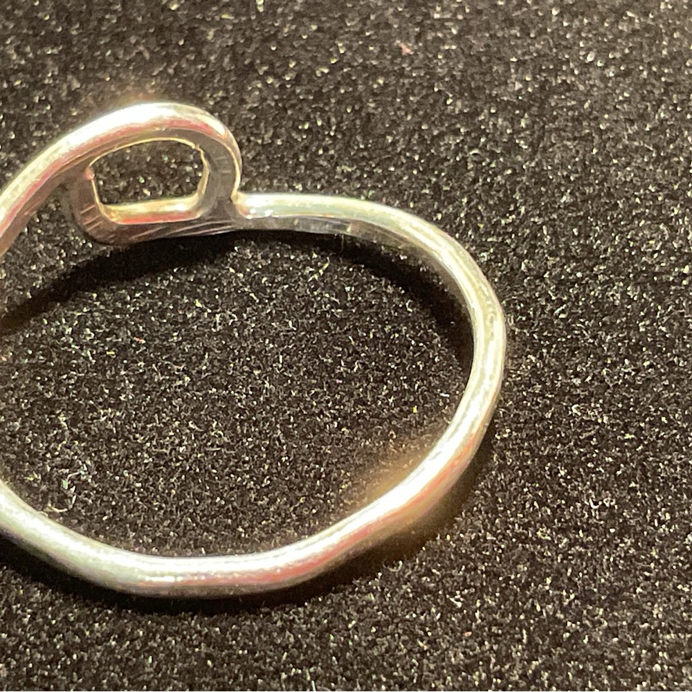 Sterling Silver Handcrafted Rustic Wave Ring - image 4